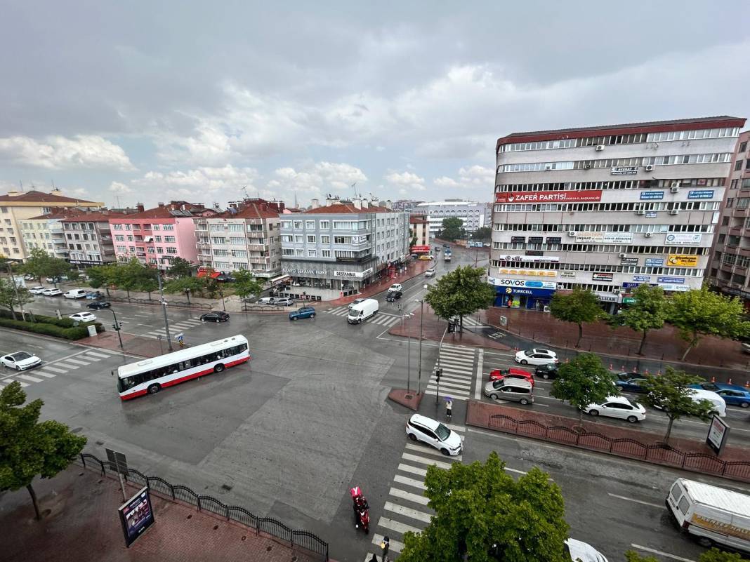 Konya'da sağanak yağış etkili oluyor! 2